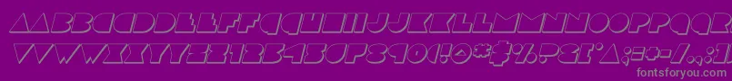 discodeck3dital Font – Gray Fonts on Purple Background
