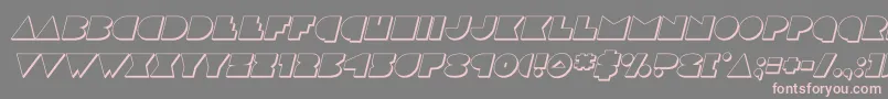 discodeck3dital Font – Pink Fonts on Gray Background