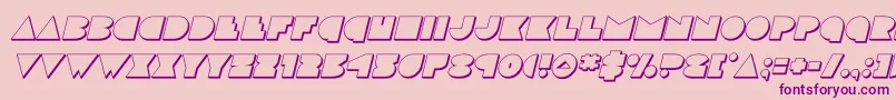 discodeck3dital Font – Purple Fonts on Pink Background