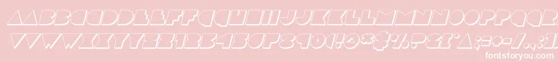 discodeck3dital Font – White Fonts on Pink Background
