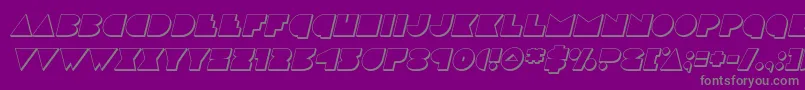 discodeck3dital Font – Gray Fonts on Purple Background