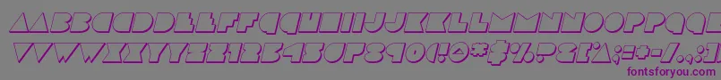 discodeck3dital-Schriftart – Violette Schriften auf grauem Hintergrund
