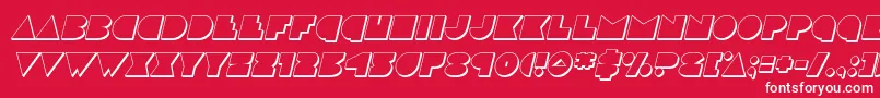 discodeck3dital Font – White Fonts on Red Background