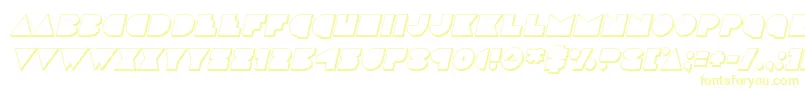 discodeck3dital-Schriftart – Gelbe Schriften auf weißem Hintergrund