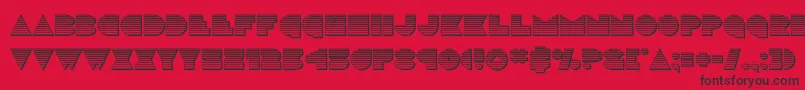 discodeckchrome Font – Black Fonts on Red Background