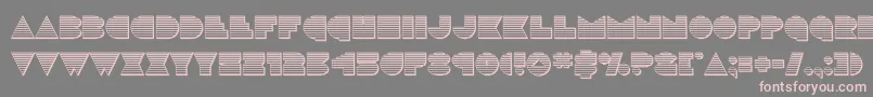 discodeckchrome-Schriftart – Rosa Schriften auf grauem Hintergrund