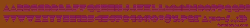 discodeckchrome Font – Purple Fonts on Brown Background