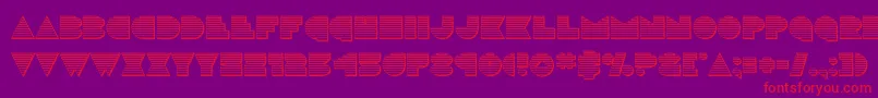 discodeckchrome Font – Red Fonts on Purple Background