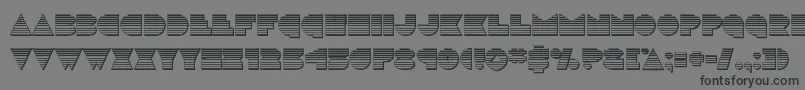 discodeckchrome Font – Black Fonts on Gray Background