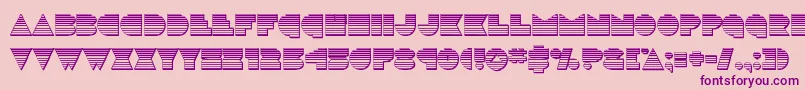 discodeckchrome Font – Purple Fonts on Pink Background