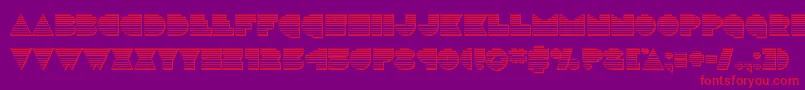 discodeckchrome Font – Red Fonts on Purple Background