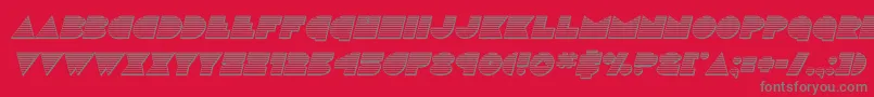 Шрифт discodeckchromeital – серые шрифты на красном фоне