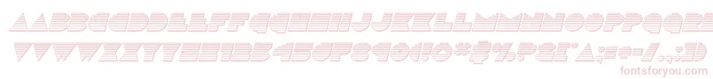 discodeckchromeital Font – Pink Fonts on White Background