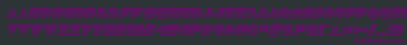 discodeckchromeital Font – Purple Fonts on Black Background