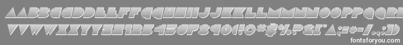 discodeckchromeital Font – White Fonts on Gray Background