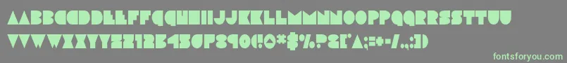Шрифт discodeckcond – зелёные шрифты на сером фоне