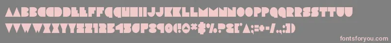 Шрифт discodeckcond – розовые шрифты на сером фоне