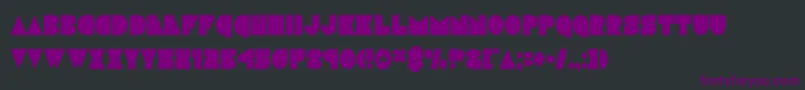 discodeckcond Font – Purple Fonts on Black Background