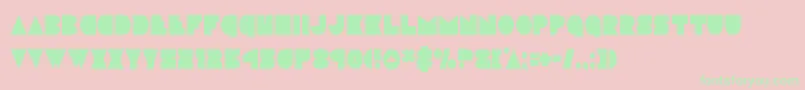 discodeckcond Font – Green Fonts on Pink Background