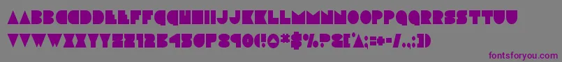 discodeckcond Font – Purple Fonts on Gray Background