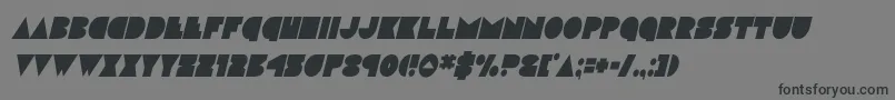 Шрифт discodeckcondital – чёрные шрифты на сером фоне