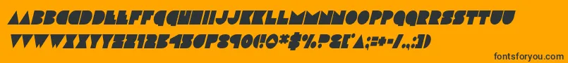 discodeckcondital Font – Black Fonts on Orange Background