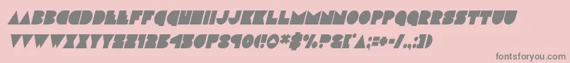 フォントdiscodeckcondital – ピンクの背景に灰色の文字