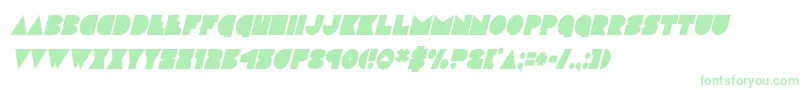 discodeckcondital-Schriftart – Grüne Schriften auf weißem Hintergrund