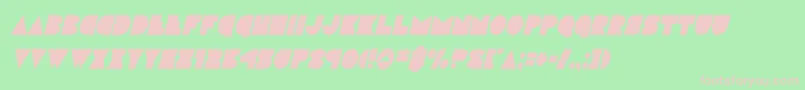 discodeckcondital Font – Pink Fonts on Green Background
