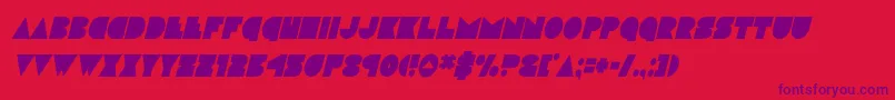 Fonte discodeckcondital – fontes roxas em um fundo vermelho