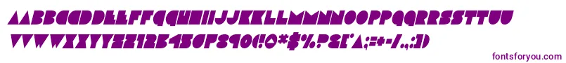 discodeckcondital-Schriftart – Violette Schriften auf weißem Hintergrund
