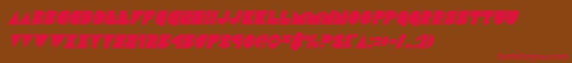 discodeckcondital Font – Red Fonts on Brown Background