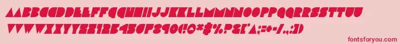 discodeckcondital-Schriftart – Rote Schriften auf rosa Hintergrund