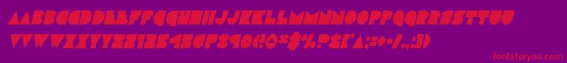 discodeckcondital Font – Red Fonts on Purple Background