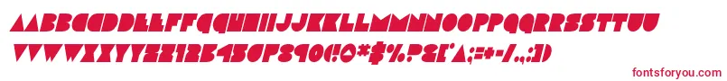 Шрифт discodeckcondital – красные шрифты на белом фоне