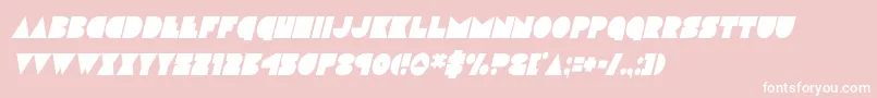 discodeckcondital Font – White Fonts on Pink Background