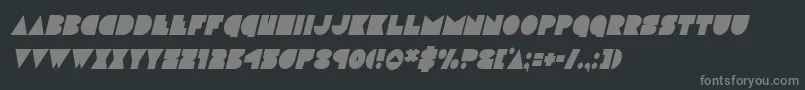 Шрифт discodeckcondital – серые шрифты на чёрном фоне