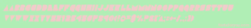 discodeckcondital Font – Pink Fonts on Green Background