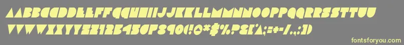 Шрифт discodeckcondital – жёлтые шрифты на сером фоне