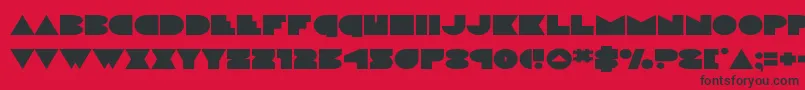 Weitere Informationen zur discodeckexpand-Schriftart discodeckexpand-Schriftart – Schwarze Schriften auf rotem Hintergrund