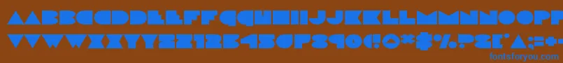 discodeckexpand Font – Blue Fonts on Brown Background