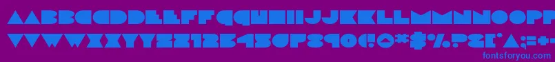 discodeckexpand Font – Blue Fonts on Purple Background