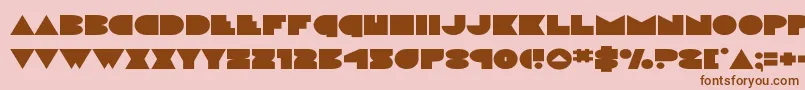 discodeckexpand Font – Brown Fonts on Pink Background