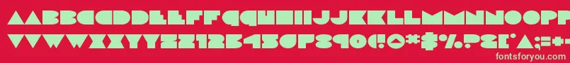 fuente discodeckexpand – Fuentes Verdes Sobre Fondo Rojo