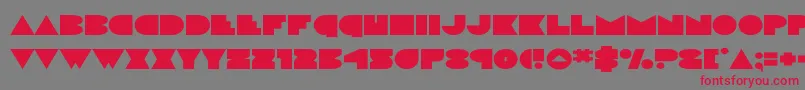 フォントdiscodeckexpand – 赤い文字の灰色の背景