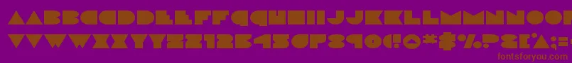 discodeckexpand Font – Brown Fonts on Purple Background