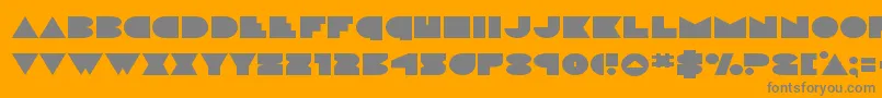 discodeckexpand Font – Gray Fonts on Orange Background