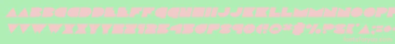 discodeckexpandital Font – Pink Fonts on Green Background