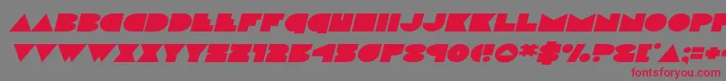 discodeckexpandital Font – Red Fonts on Gray Background