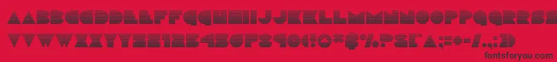 Police discodeckgrad – polices noires sur fond rouge